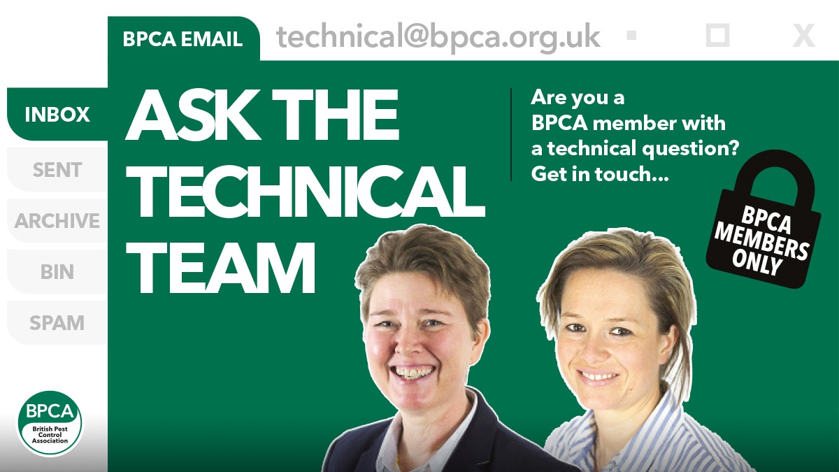 Ask the technical team anything if you are a BPCA member pest control questions answered (2)